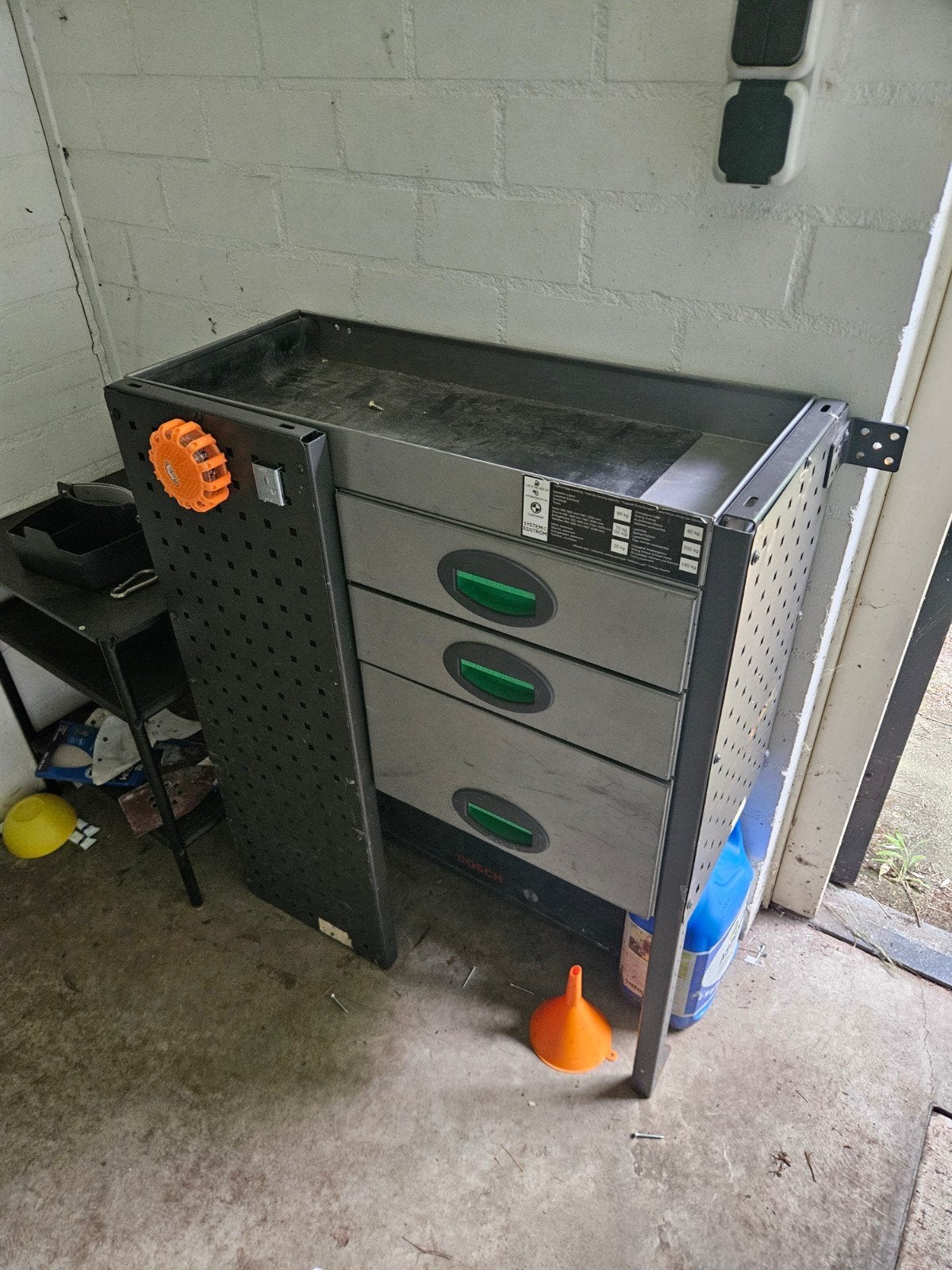 Bedrijfswageninrichting compact stellingkast, Ophalen, Gebruikt