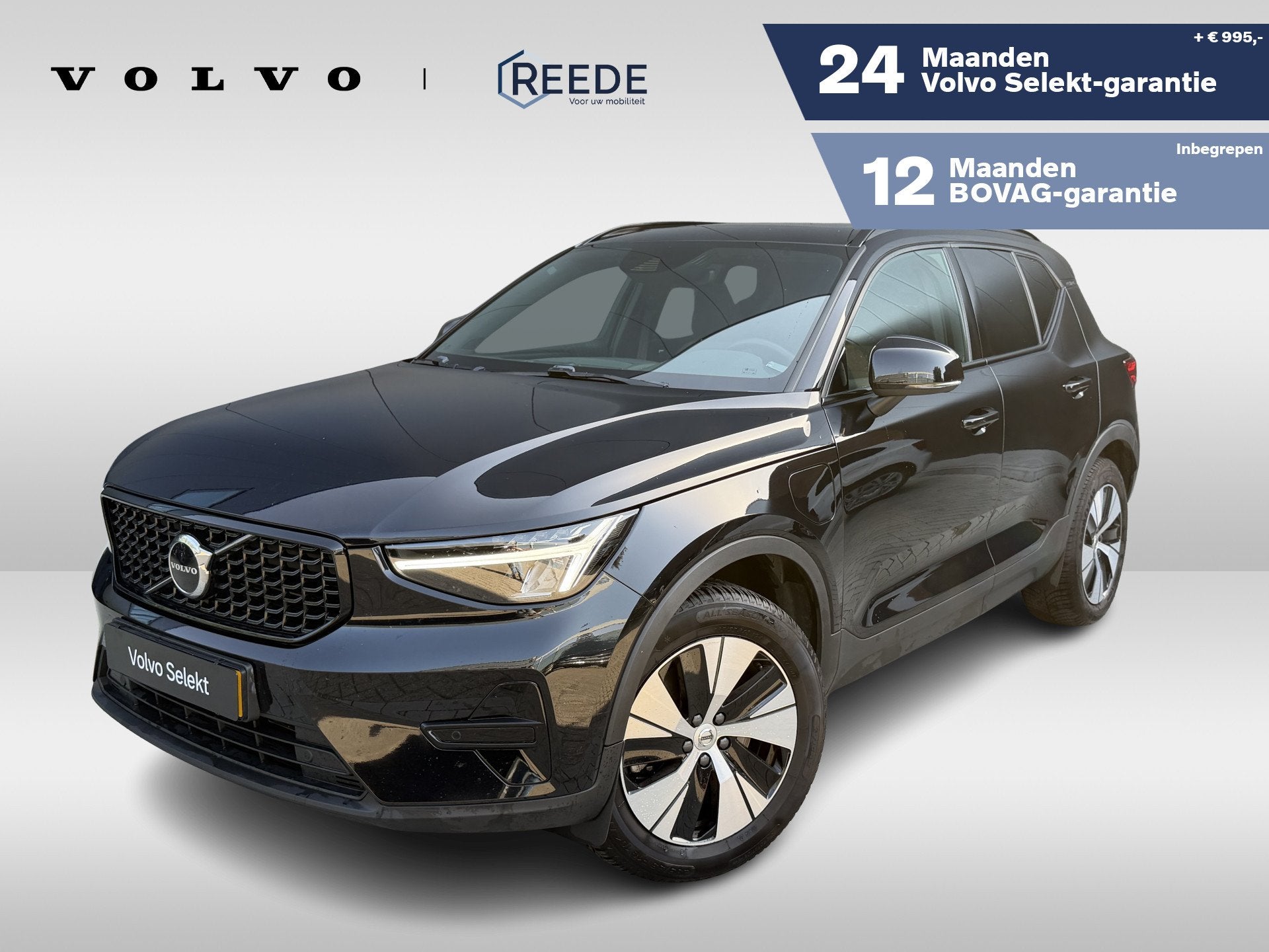Volvo XC40 1.5 T4 Plug-in hybrid Plus Dark Panorama dak | Ge, 12 maanden, Zwart, Zwart, Bedrijf