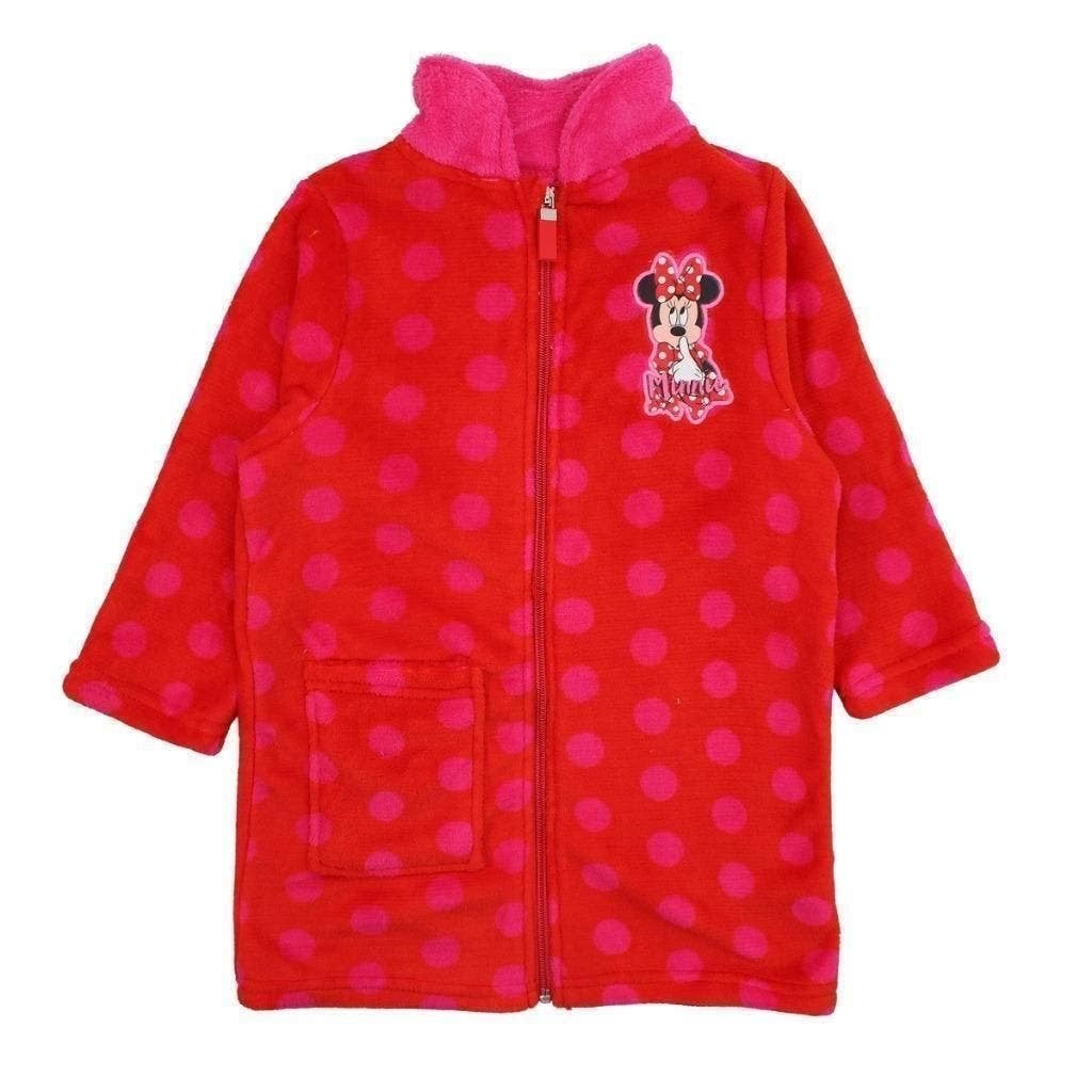 Minnie Mouse Badjas Rood - Dots - Mt 98-104-110-116-128-140, Nacht- of Onderkleding, Meisje, Minnie Mouse, Nieuw