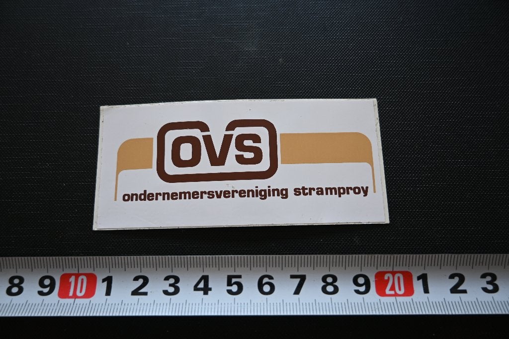 sticker logo OVS ondernemersvereniging stramproy, Ophalen, Zo goed als nieuw