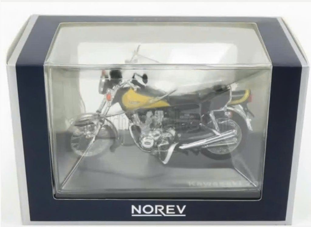 Kawasaki Z900 1973 D. Groen / Geel 1:18 NOREV REF. 182030, Hobby en Vrije tijd, Modelauto's | 1:18, Verzenden, Nieuw, Motor, Norev