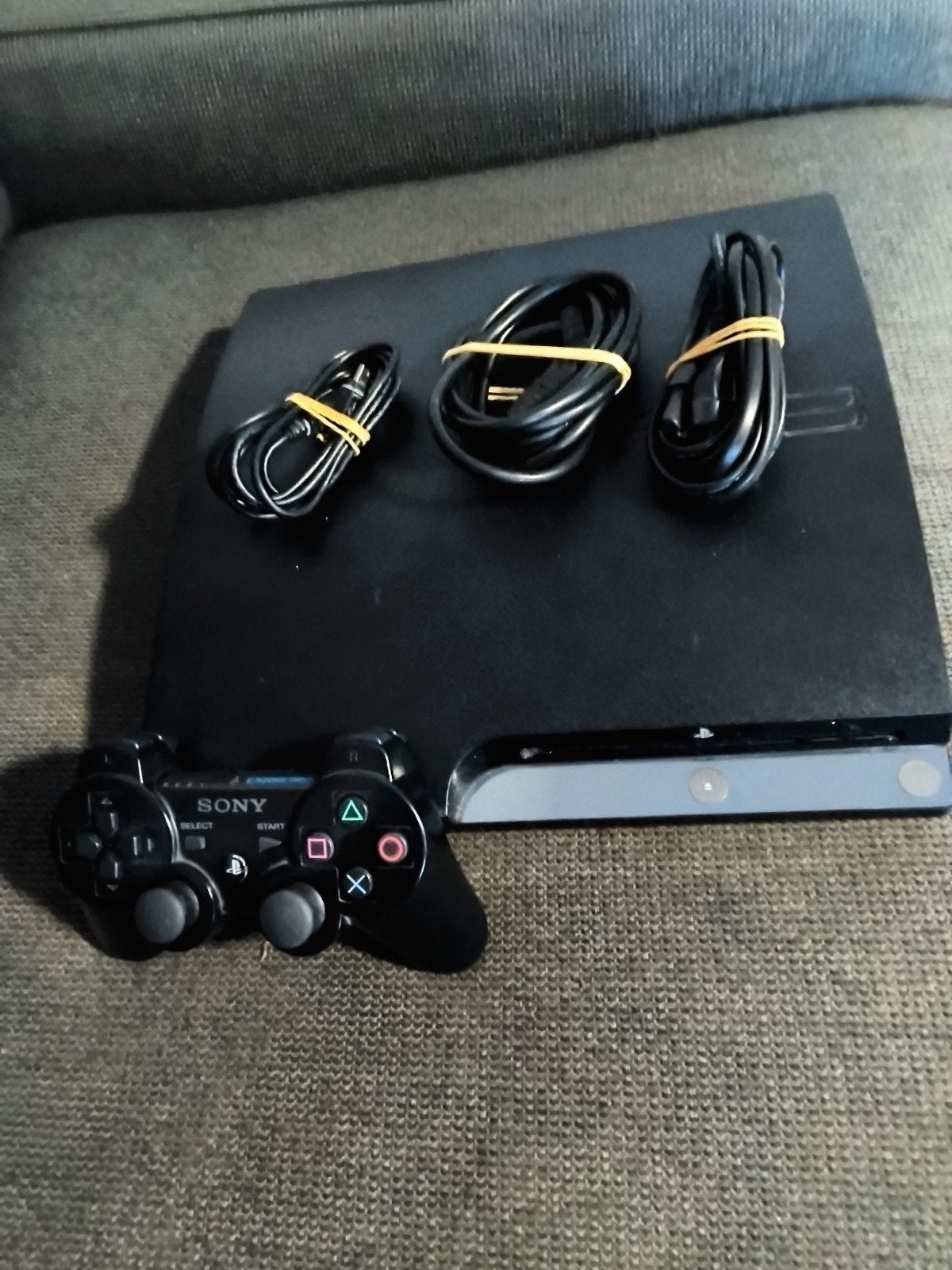 Sony PlayStation 3 Slim CECH-2504B met 320GB HDD en control., Gebruikt, 320 GB, Ophalen of Verzenden, Met 1 controller