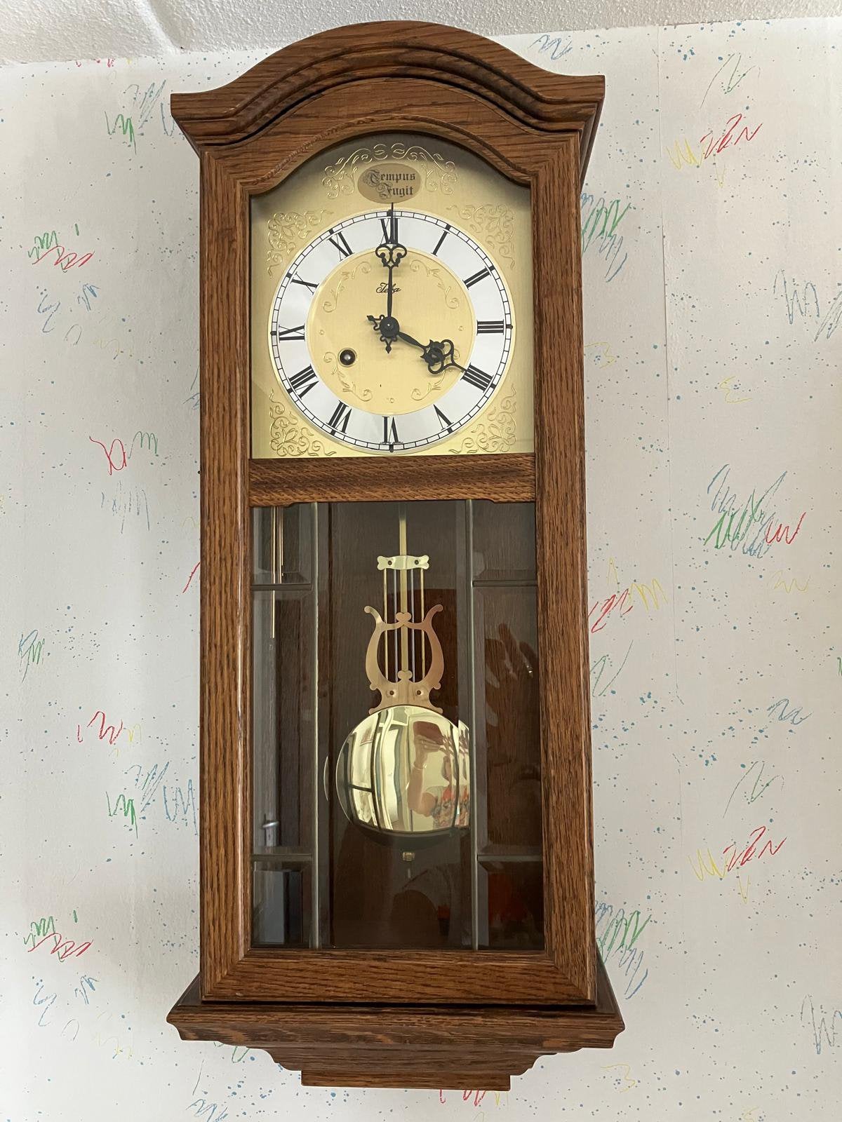 Wandklok Jeka 19/210 do, Antiek en Kunst, Antiek | Klokken, Ophalen