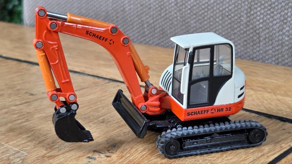 Siku Schaeff HR 32 graafmachine 3521 1:50 model, Verzenden, Gebruikt, Hijskraan, Tractor of Landbouw, SIKU