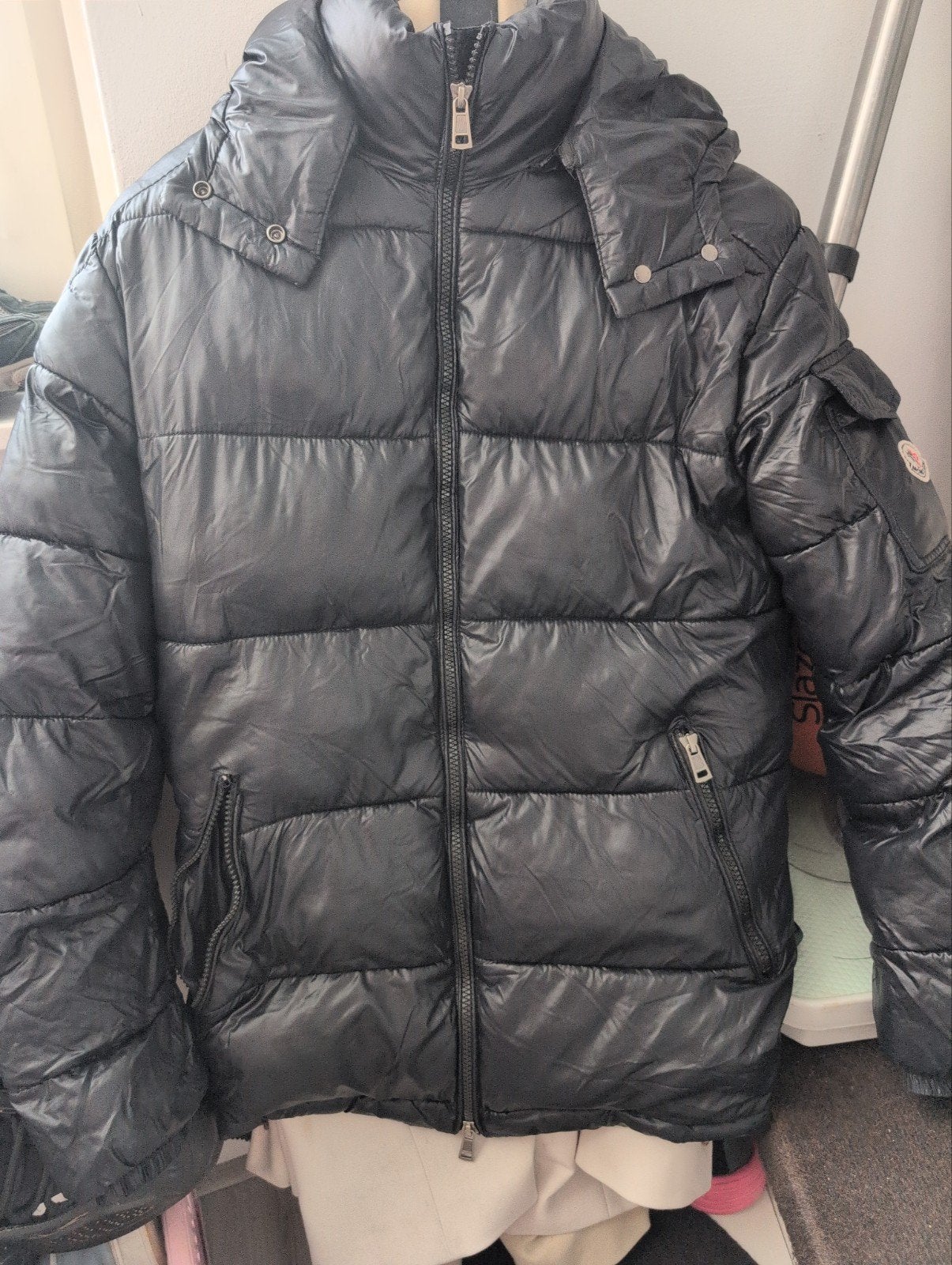 Moncler jas, Ophalen of Verzenden, Zwart