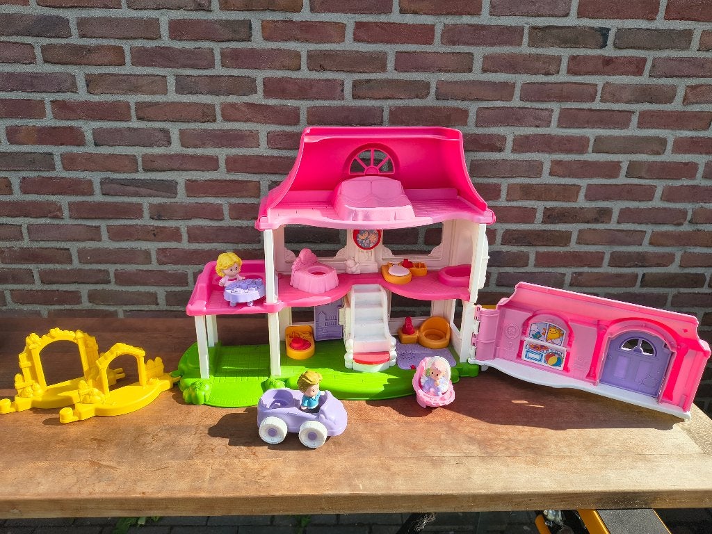 Fisher-Price Little People Huis, Ophalen, Gebruikt, Speelset, Met geluid