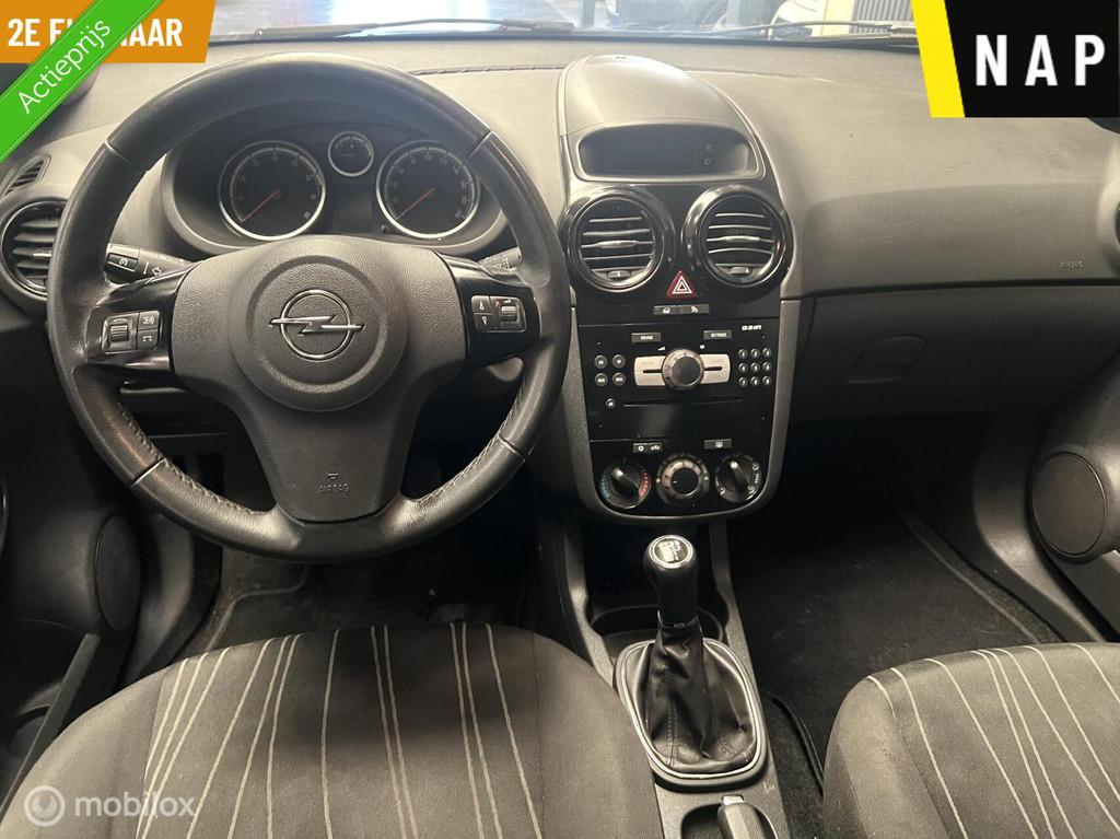 Opel Corsa 1.2-16V Cosmo 2e Eigenaar – NAP – Airco – C, Voorwielaandrijving, Euro 5, Gebruikt, Zwart