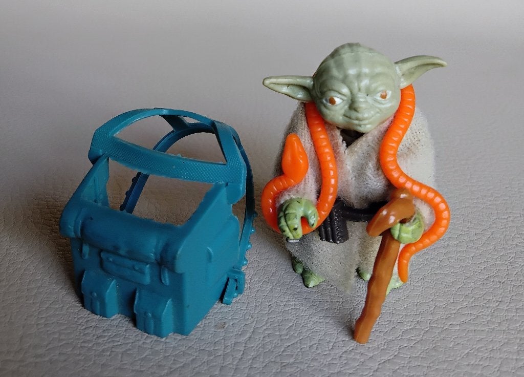 1980 100% Vintage Star Wars Yoda wapen origineel wandelstok, Ophalen of Verzenden, Gebruikt, Actiefiguurtje