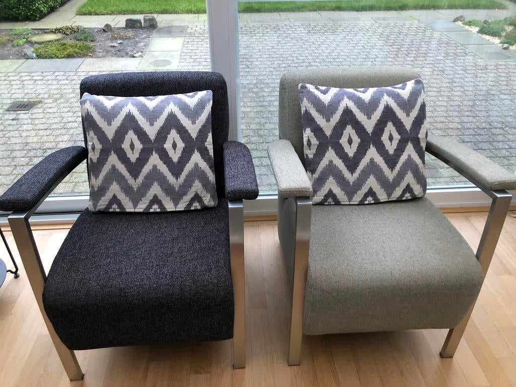 KUSSENHOESJES NIEUW, Ophalen of Verzenden, Nieuw, Grijs, Vierkant