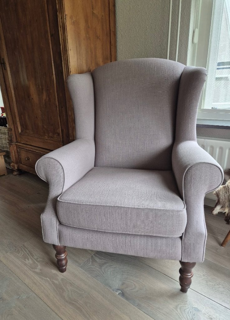 Oorstoel, Engelse wingchair, Ophalen, Gebruikt, 75 tot 100 cm, Landelijk