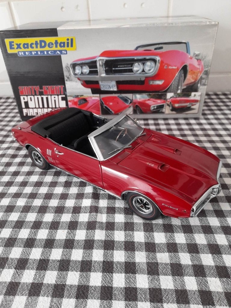 exact detail 1968 pontiac firebird cabrio 1;18 rood, Ophalen of Verzenden, Nieuw, Overige merken