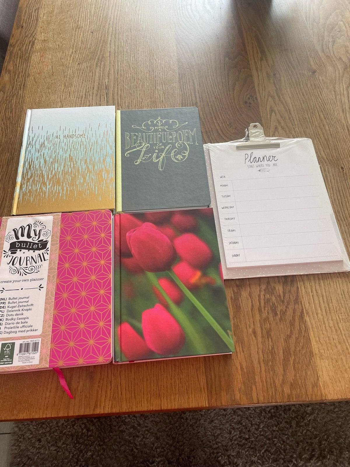 Nog 4 nieuwe Notitie Boeken en 1 nieuwe Weekplanner, Ophalen, Nieuw