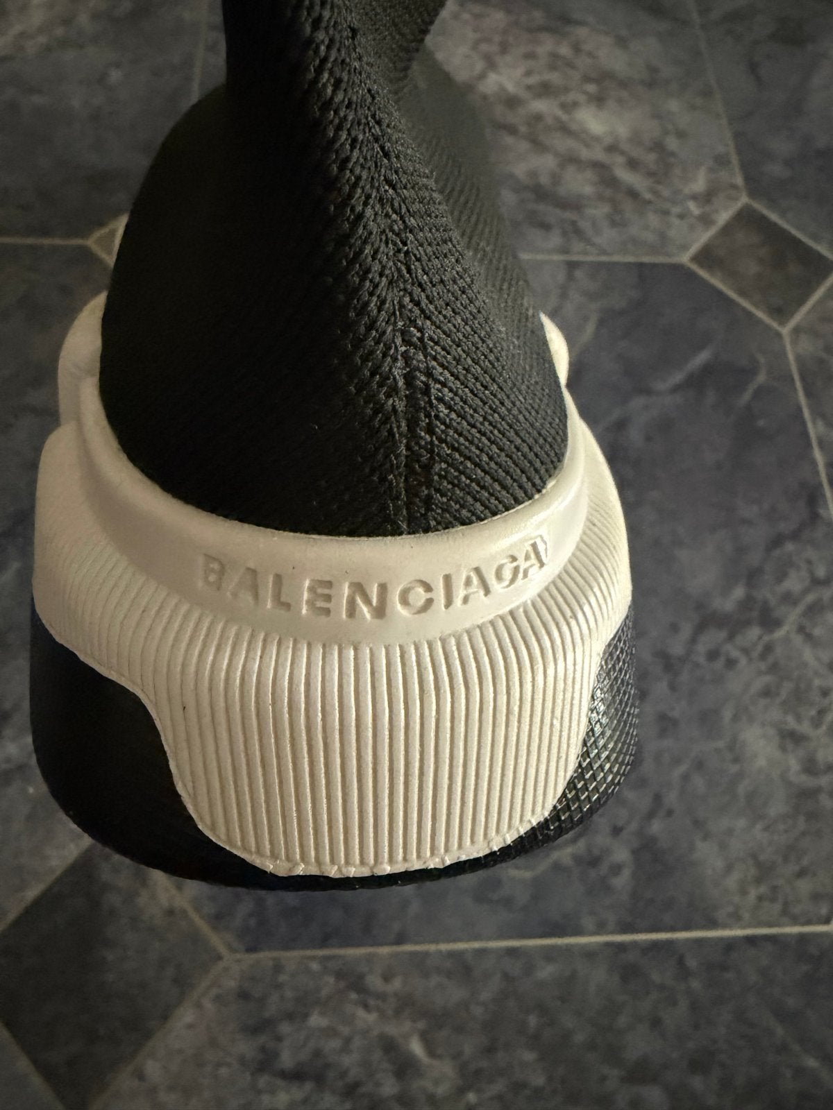 Balenciaga Speed Trainer Sneakers Maat 45 Zwart/Wit, Ophalen, Gedragen, Zwart, Sneakers of Gympen