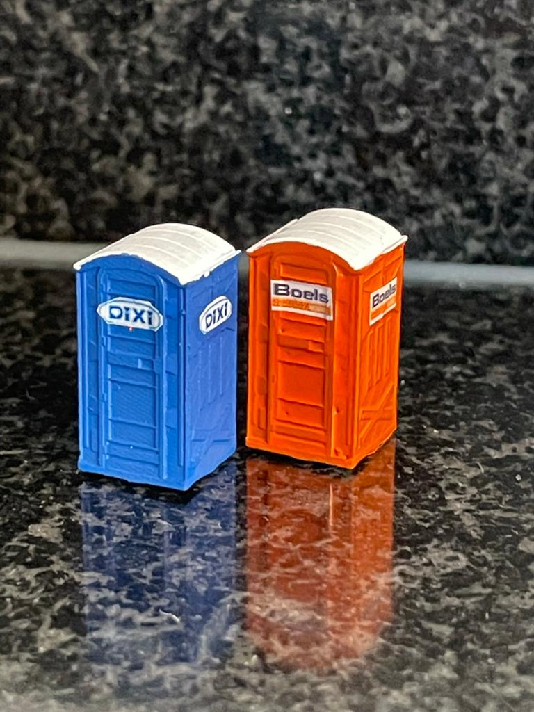 Resin mobiel toilet wc unit boels dixi schaal N, Overige merken, Verzenden, Gelijkstroom of Wisselstroom, Brug, Tunnel of Gebouw