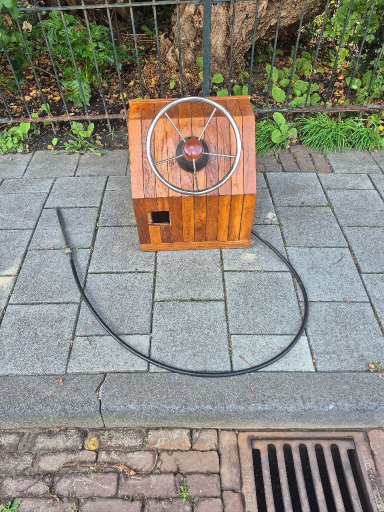 Monokabel met rvs stuur en console, Ophalen, Gebruikt, Motor en Techniek, Motorboot
