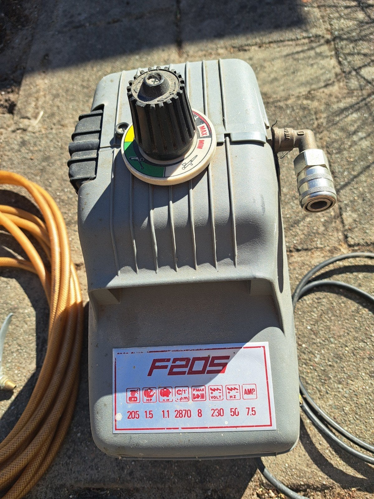 F205 Olieloze Compressor met Slang en Accessoires, Ophalen
