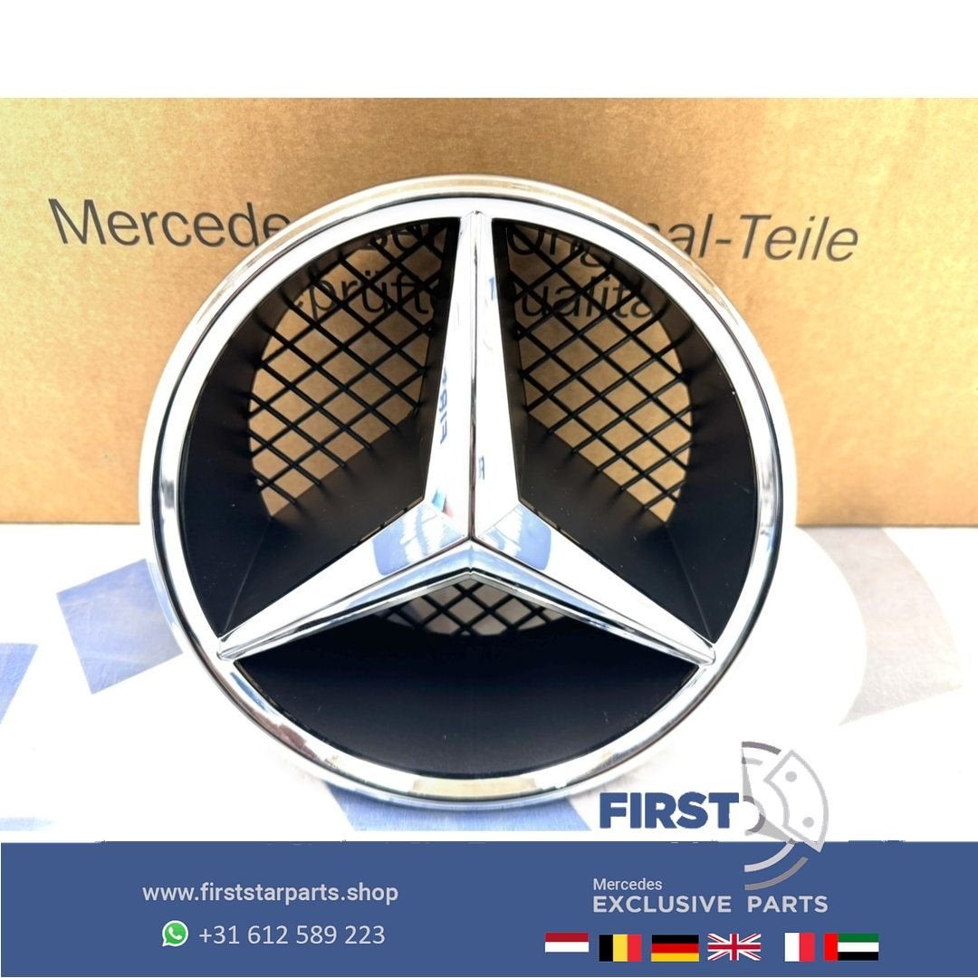 Mercedes AMG GRIL STER LOGO CHROOM W176 W177 W205 W117 W118, Auto-onderdelen, Gebruikt, -, Ophalen of Verzenden, -