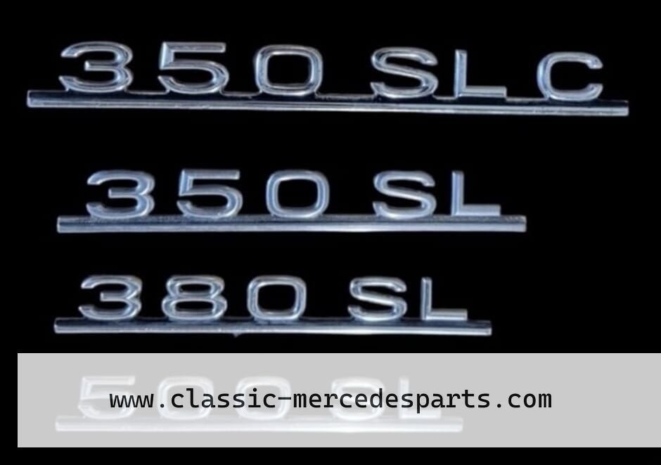 Embleem / typeplaatje Mercedes w107 c107 r107 sl slc, Auto-onderdelen, Carrosserie en Plaatwerk, Gebruikt, -, -, Ophalen of Verzenden