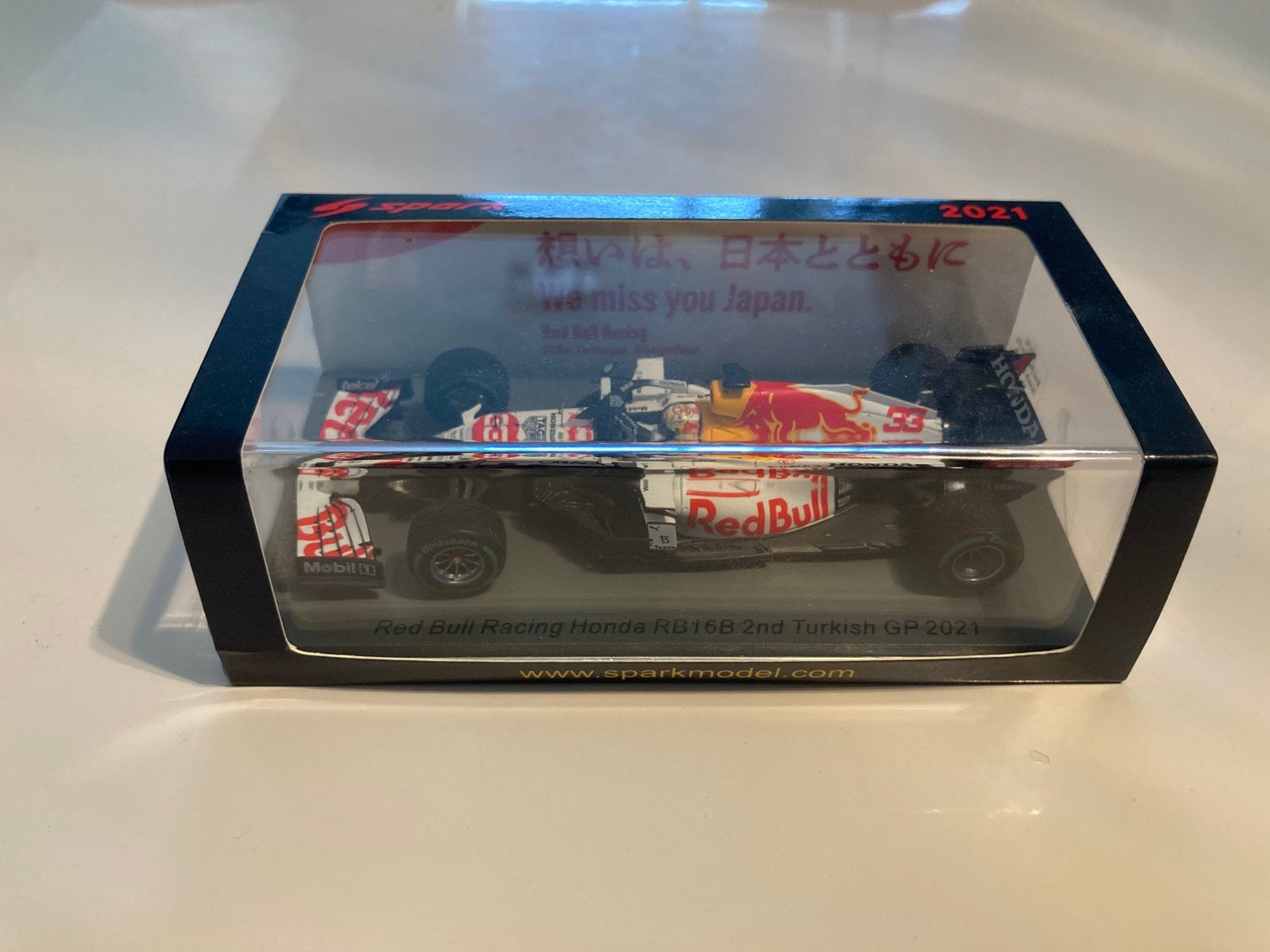 Max Verstappen rb16b turkish gp 2021 spark 1/43, Ophalen of Verzenden, Nieuw, Formule 1