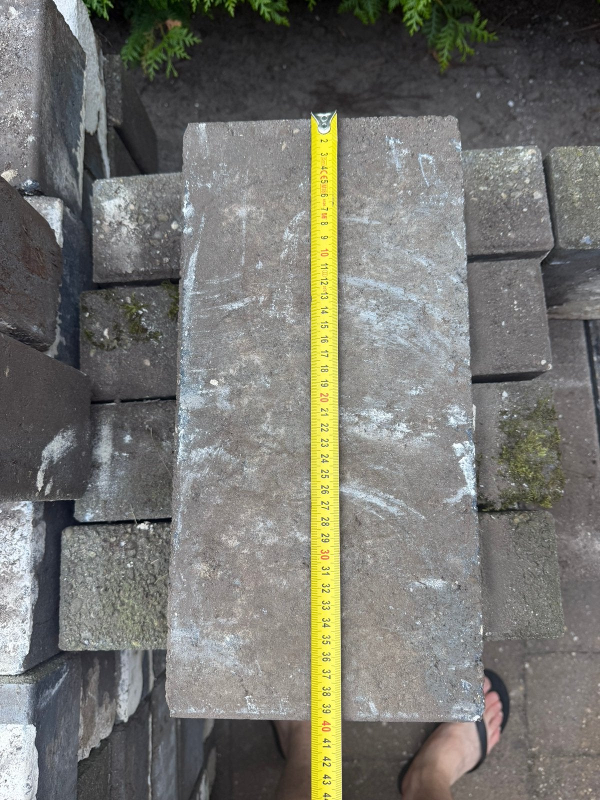 Gratis stapelblokken grijs 10 (H) X 40 (L) X 20 (B), Tuin en Terras, Ophalen, Gebruikt, 100 cm of meer, Beton