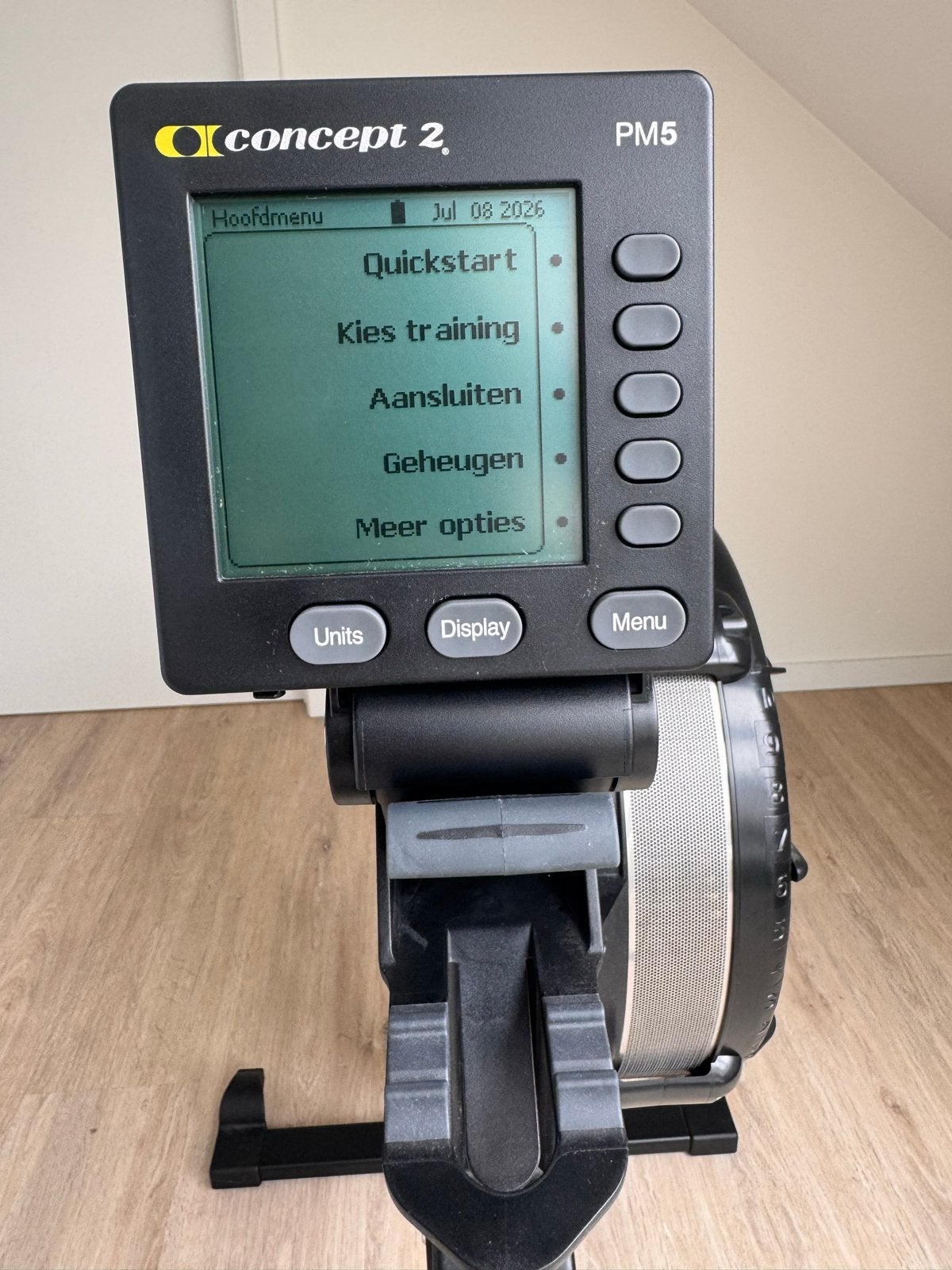 Concept 2 Roeitrainer RowERG PM5 - Zo goed als nieuw, Sport en Fitness, Fitnessapparatuur, Zo goed als nieuw, Roeitrainer, Armen