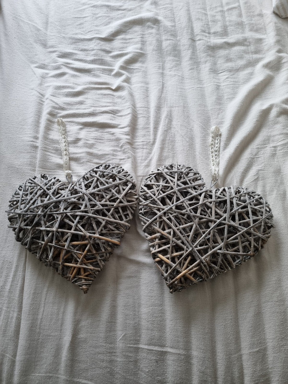4 x rieten harten, Huis en Inrichting, Woonaccessoires | Kransen, Ophalen of Verzenden