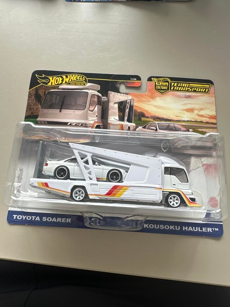 Hot Wheels Team Transport: Toyota Soarer, Audi S4, DMC DeLor, Overige merken, 1:50 of kleiner, Auto, Nieuw