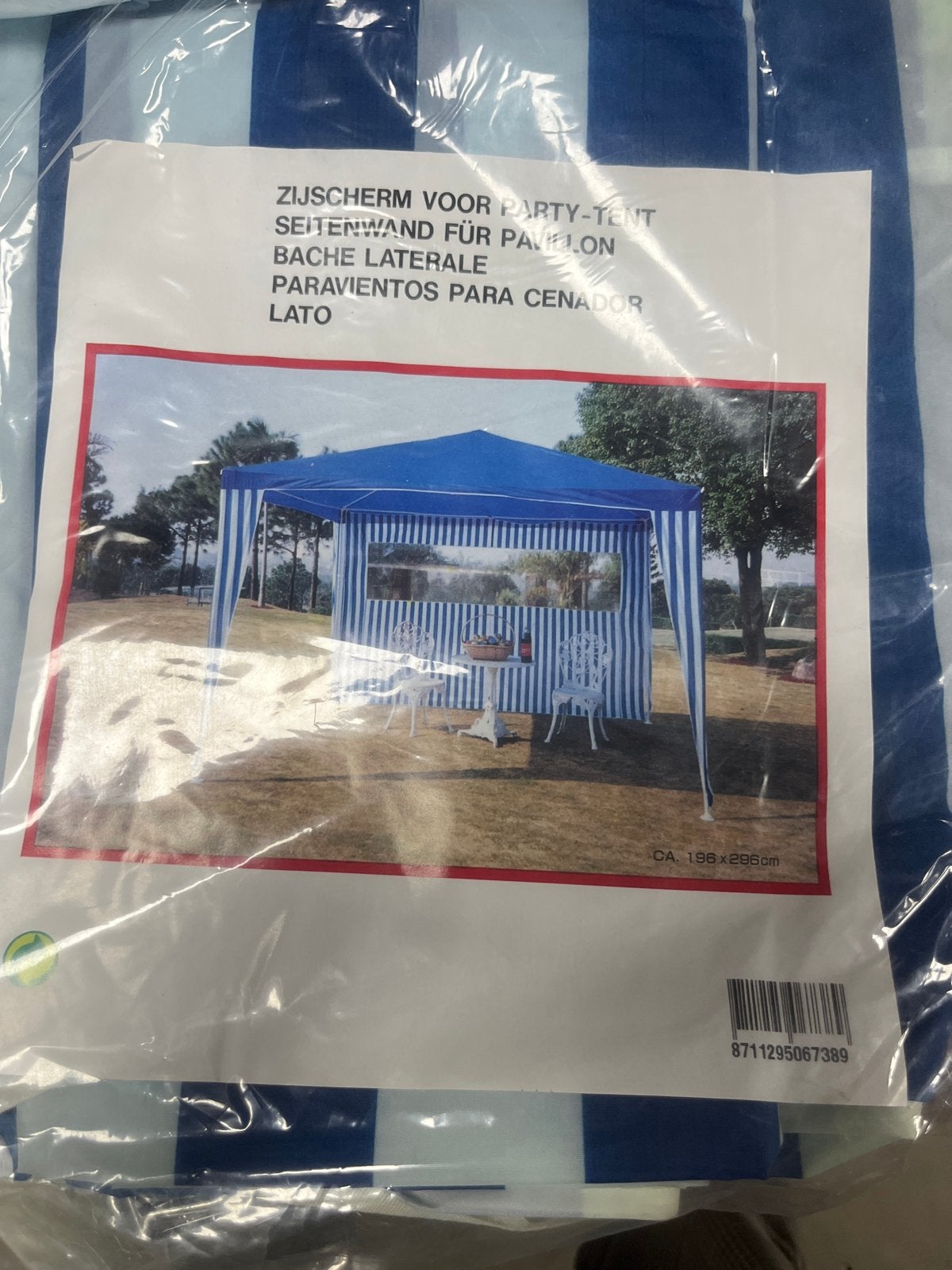 Zijscherm partytent met ankers 5 stuks (meer opvoorraad), Partytent, Minder dan 4 meter, Nieuw, 2 meter of meer