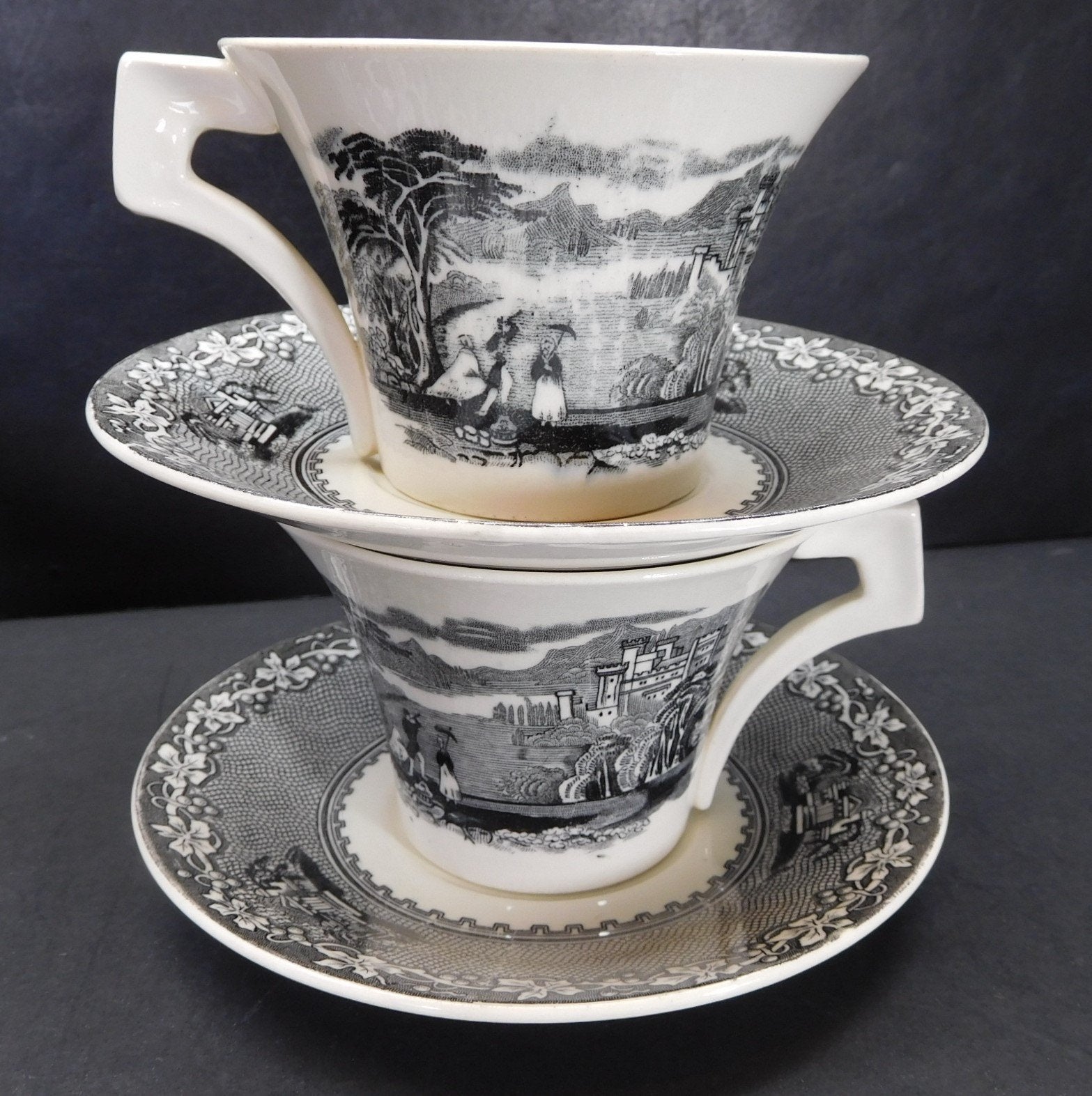 Setje Staffordshire Pottery Jenny Lind, Antiek en Kunst, Ophalen of Verzenden