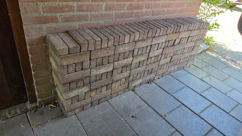 Waaltjes, 312 stuks - ongeveer 2,35 m2, Ophalen, Gebruikt, Klinkers, Minder dan 5 m²