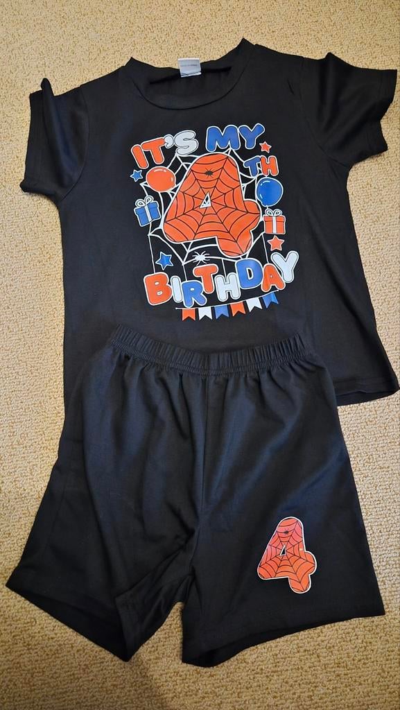 Spiderman verjaardagssetje maat 110 nieuw 4 jaar, Kinderen en Baby's, Kinderkleding | Maat 110, Nieuw, Ophalen of Verzenden, Setje