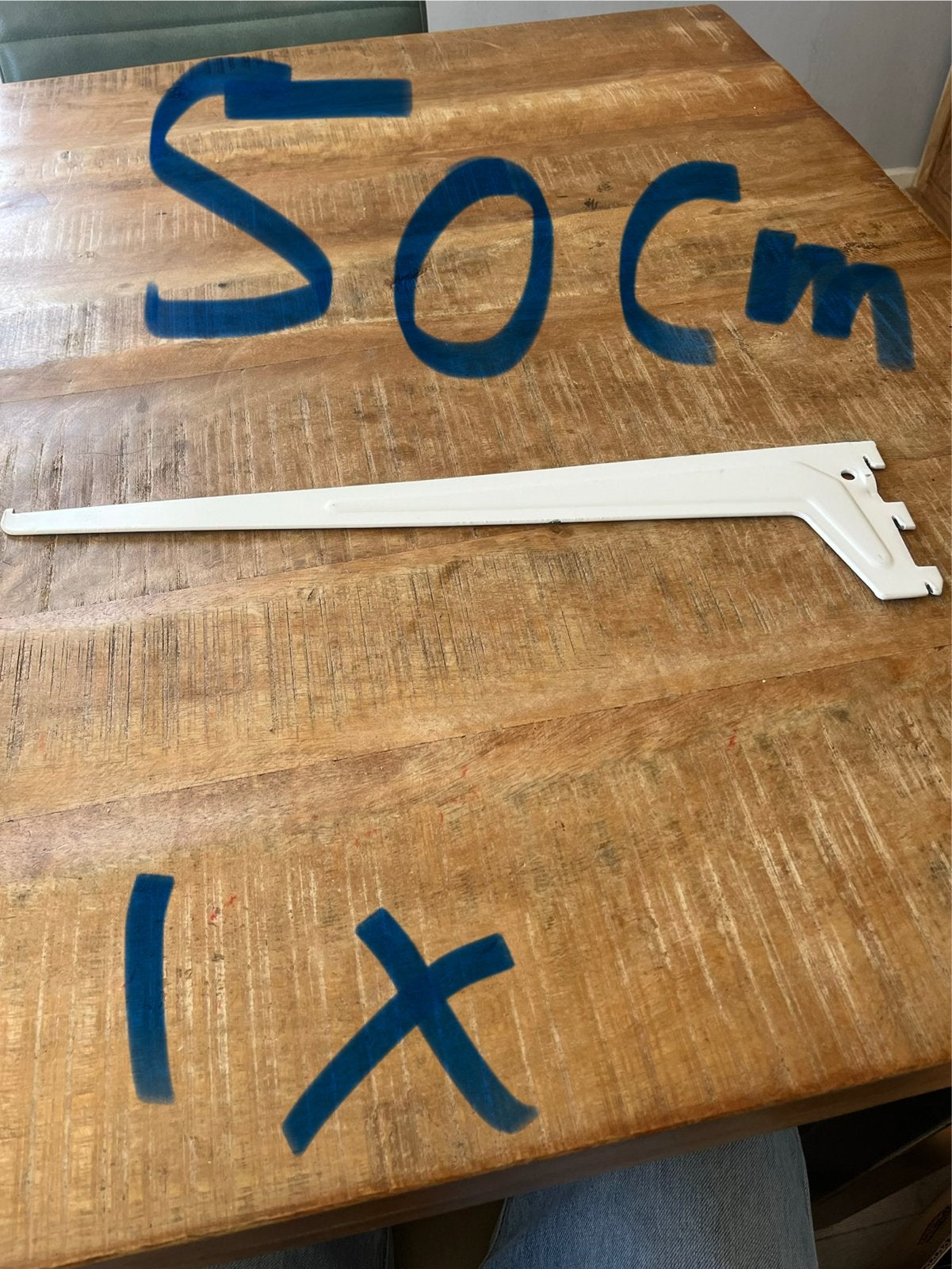 Witte plankdrager 50 cm, Ophalen of Verzenden, Nieuw