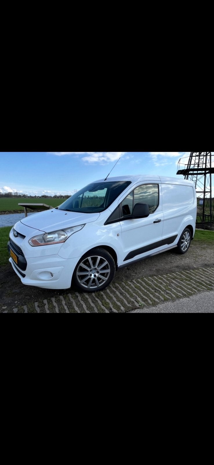 Ford Transit Connect 1.6 Tdci 70KW 2014, Auto's, Euro 5, Stof, Zwart, Wit