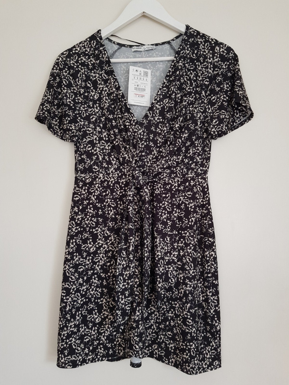 Jurk zwart wit Pull&Bear maat s, Zwart, Nieuw, Ophalen of Verzenden, Maat 36 (S)
