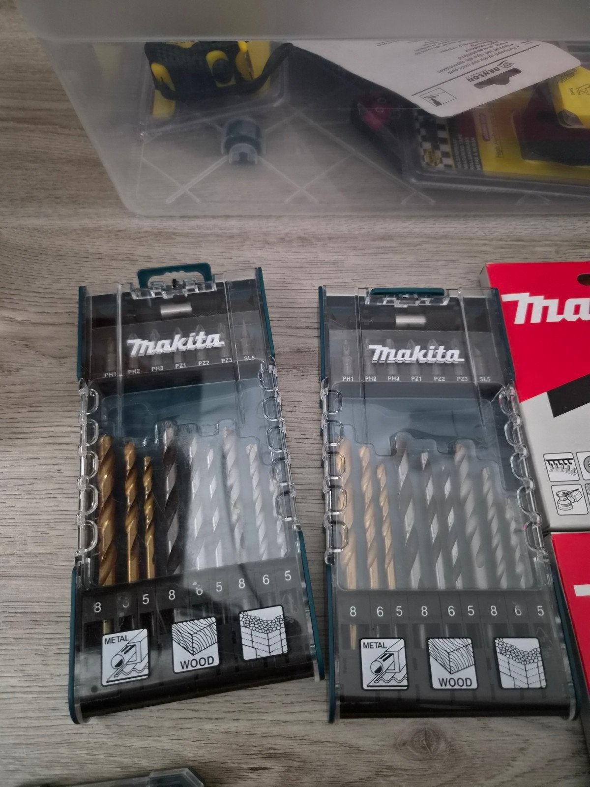 diverse makite boortjes/bitjes, ,schuurpapier,impact doppen., Ophalen of Verzenden, Nieuw, Boormachine