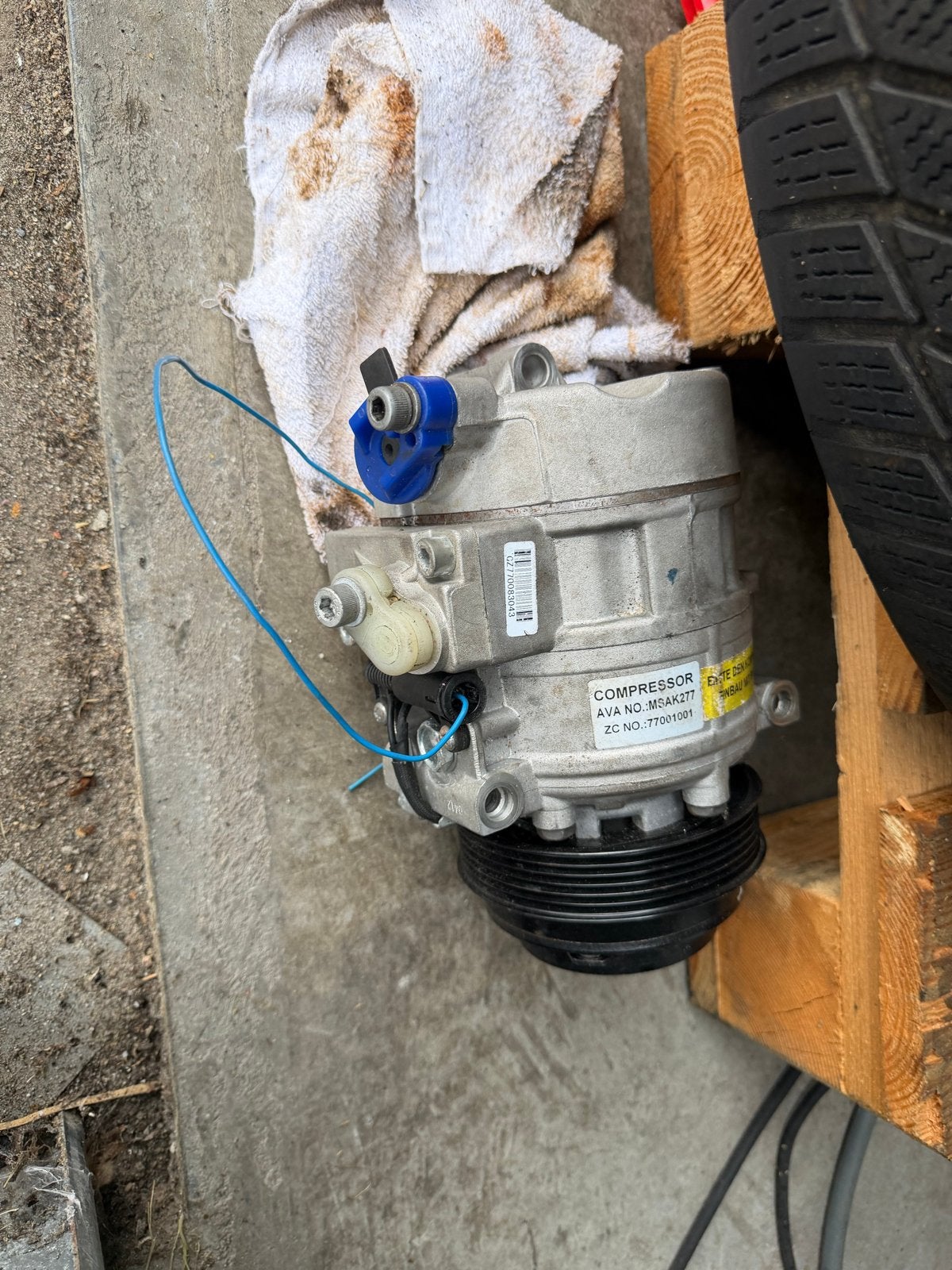 PRASCO MSAK277 Airco pomp Compressor Mercedes, Ophalen, Gebruikt, Mercedes-Benz