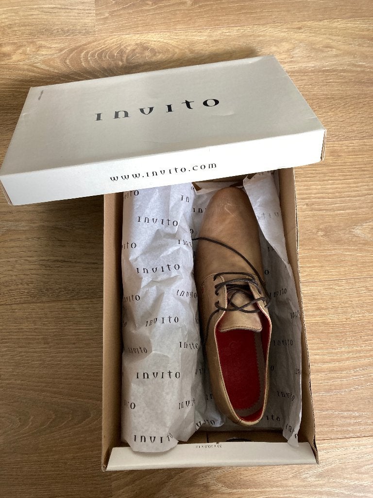 Invito leren schoenen NIEUW!, Bruin, Ophalen of Verzenden, Veterschoenen, Invito