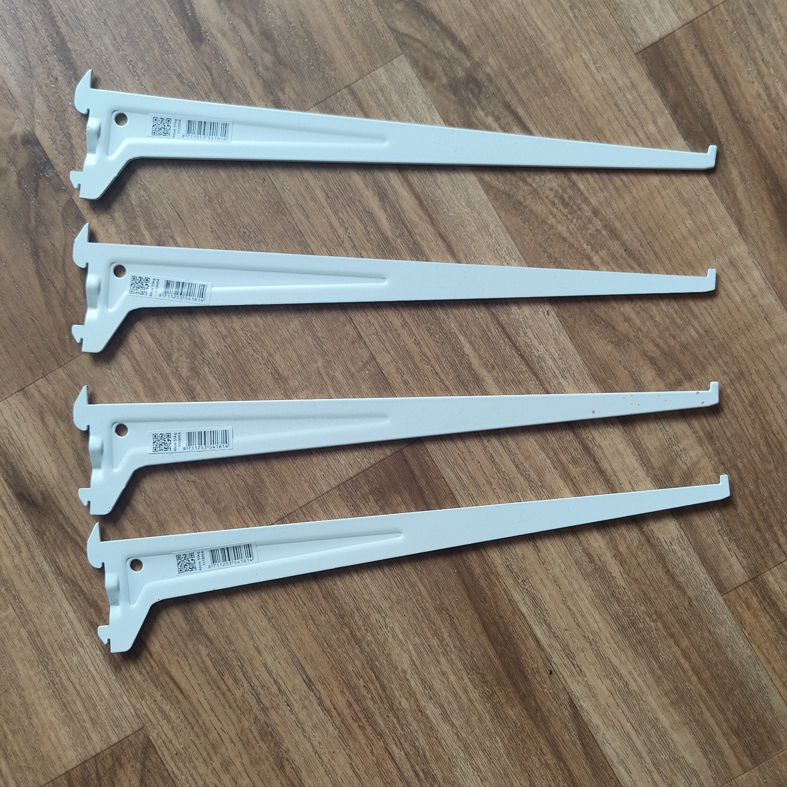 Witte plankdragers 40cm en 30cm, Ophalen of Verzenden, Gebruikt