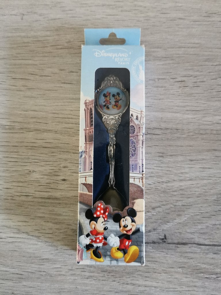 Disney verzilverde lepel Mickey/Minnie, Verzamelen, Disney, Ophalen of Verzenden, Overige figuren, Zo goed als nieuw, Overige typen