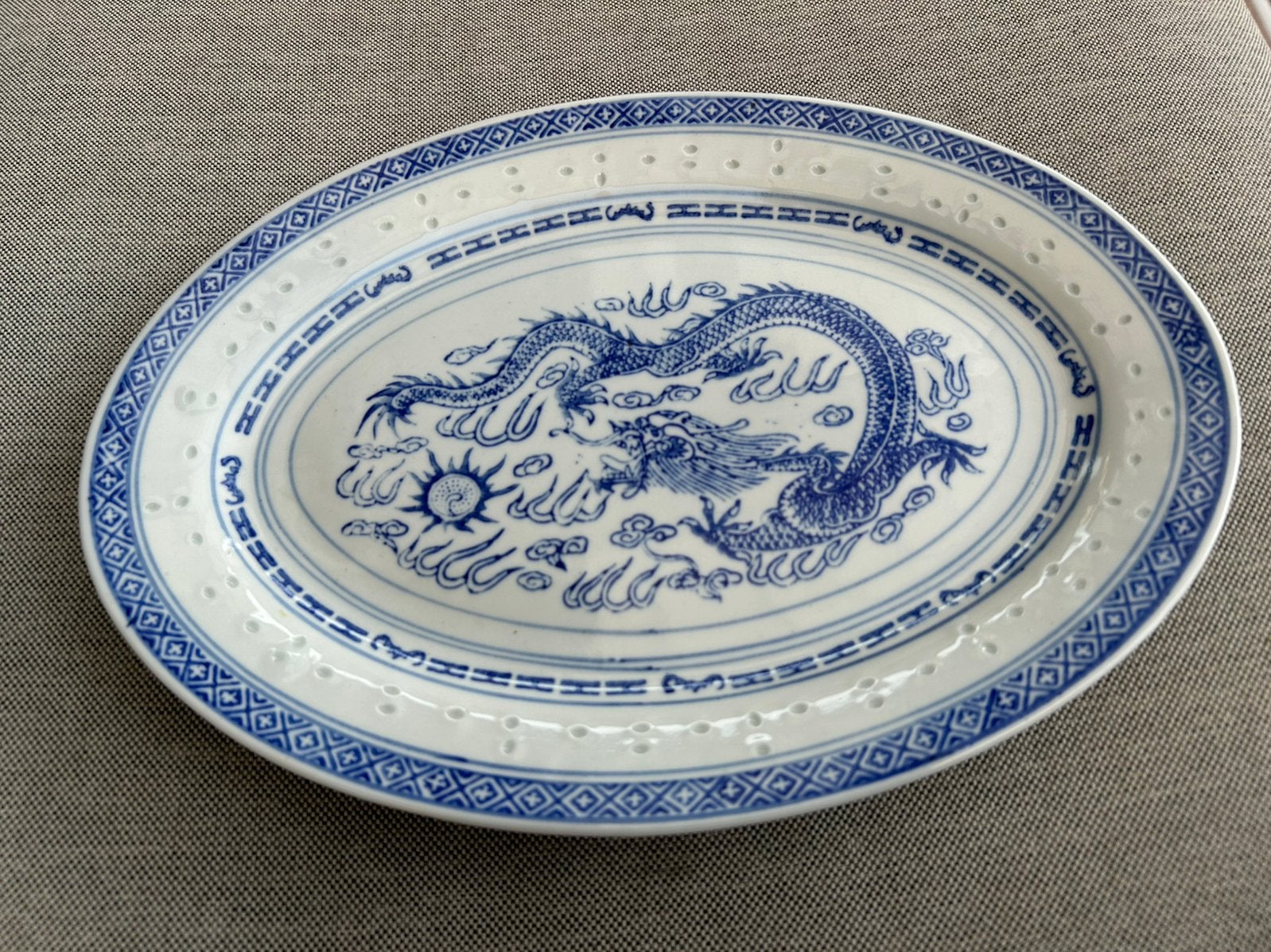 Chinese schaal draak, Antiek en Kunst, Ophalen of Verzenden