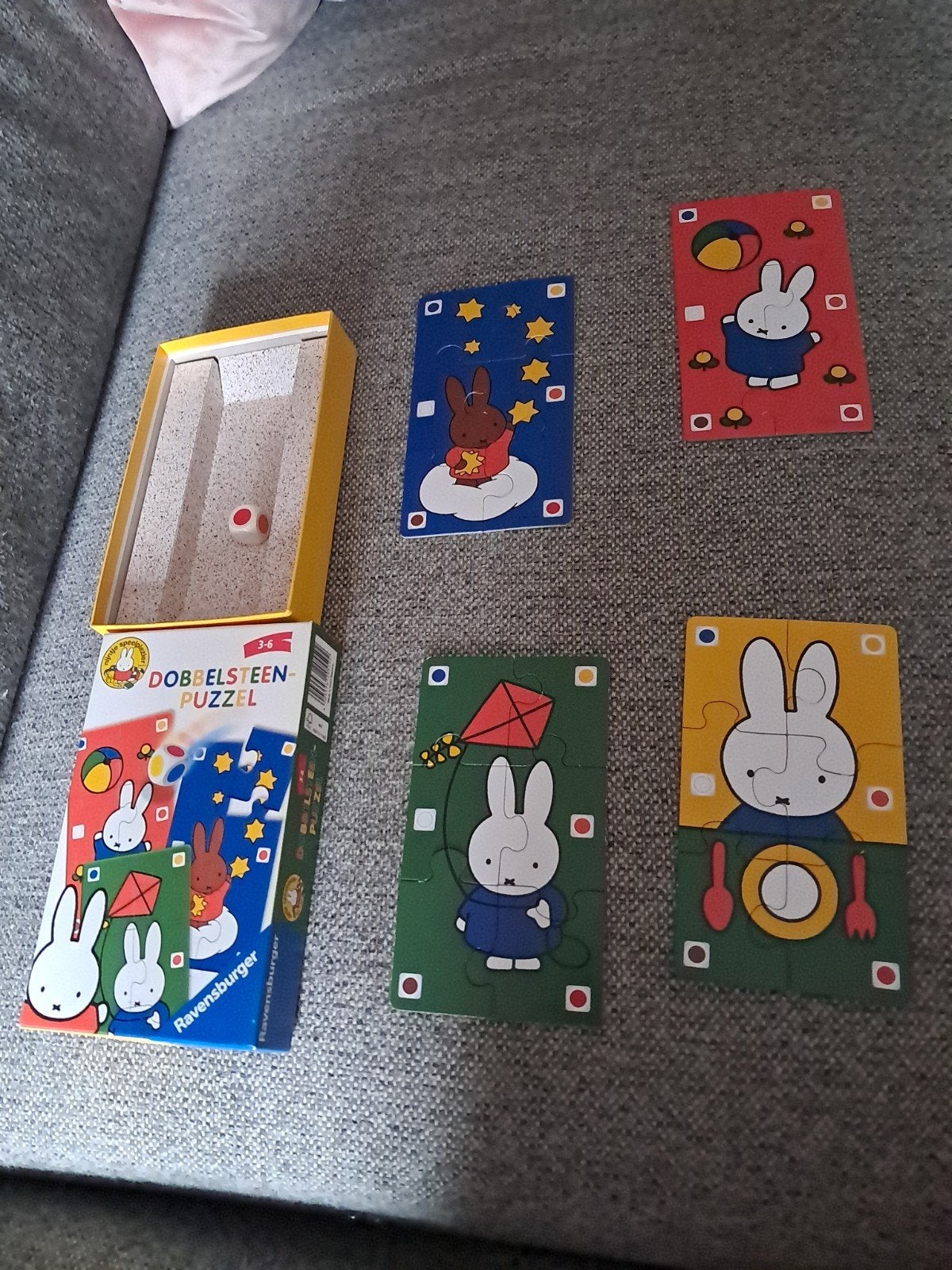 Nijntje Dobbelsteen Puzzel Ravensburger, Ophalen of Verzenden, Minder dan 10 stukjes, Zo goed als nieuw, 2 tot 4 jaar