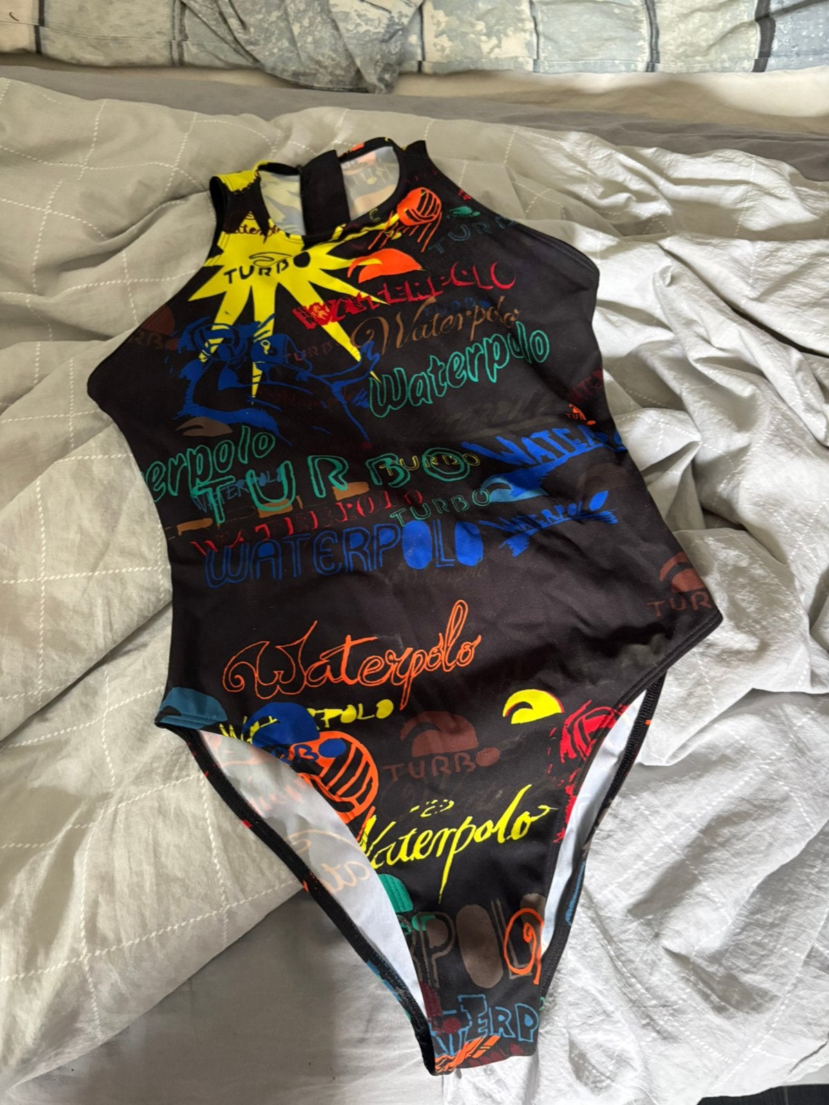 Turbo waterpolo badpak maat L, Ophalen of Verzenden, Gedragen, Zwart, Badpak
