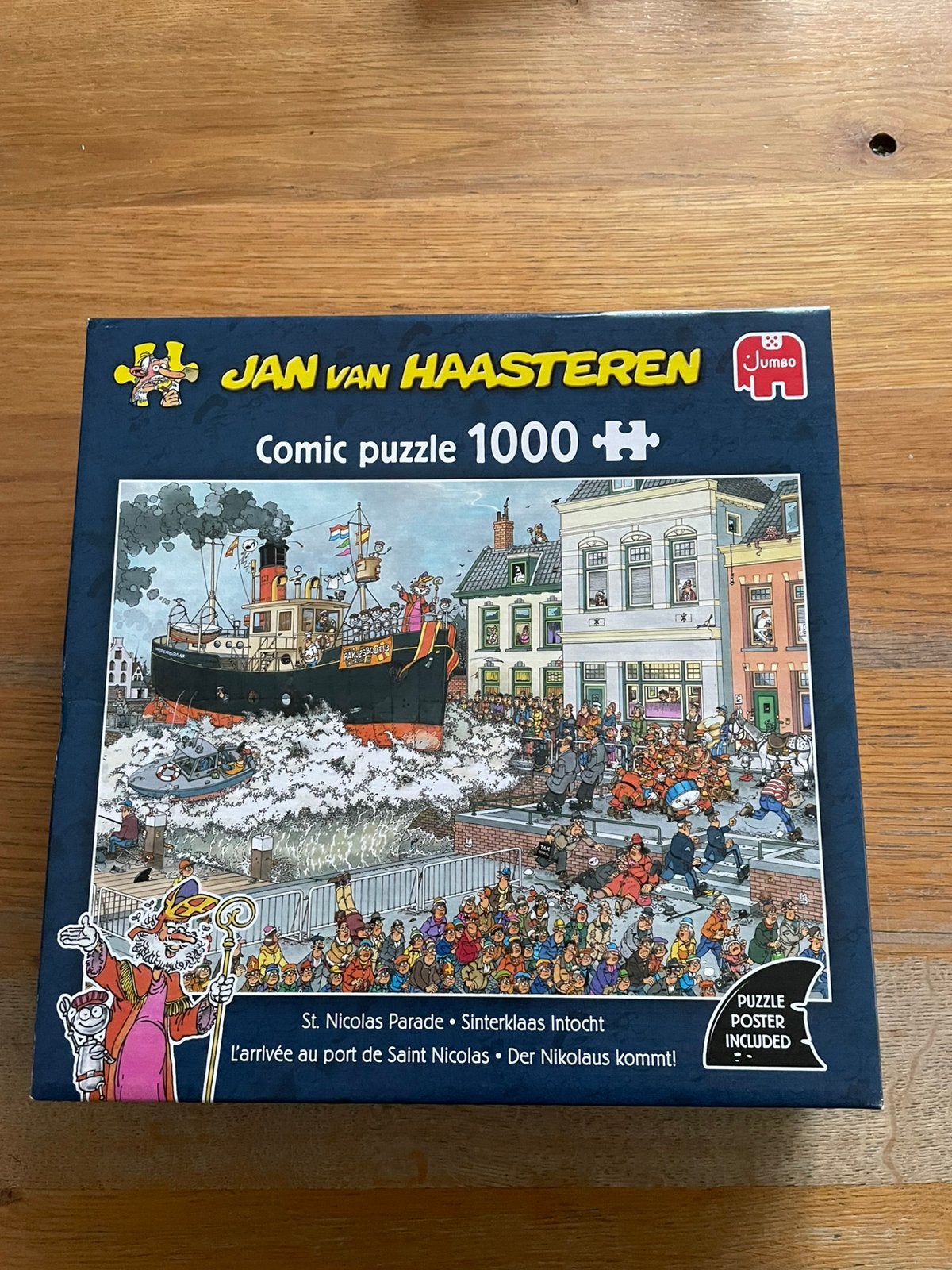 Puzzel Jan van haasteren. 1000 stukjes. Sinterklaas intocht, Hobby en Vrije tijd, Ophalen of Verzenden, 500 t/m 1500 stukjes, Zo goed als nieuw