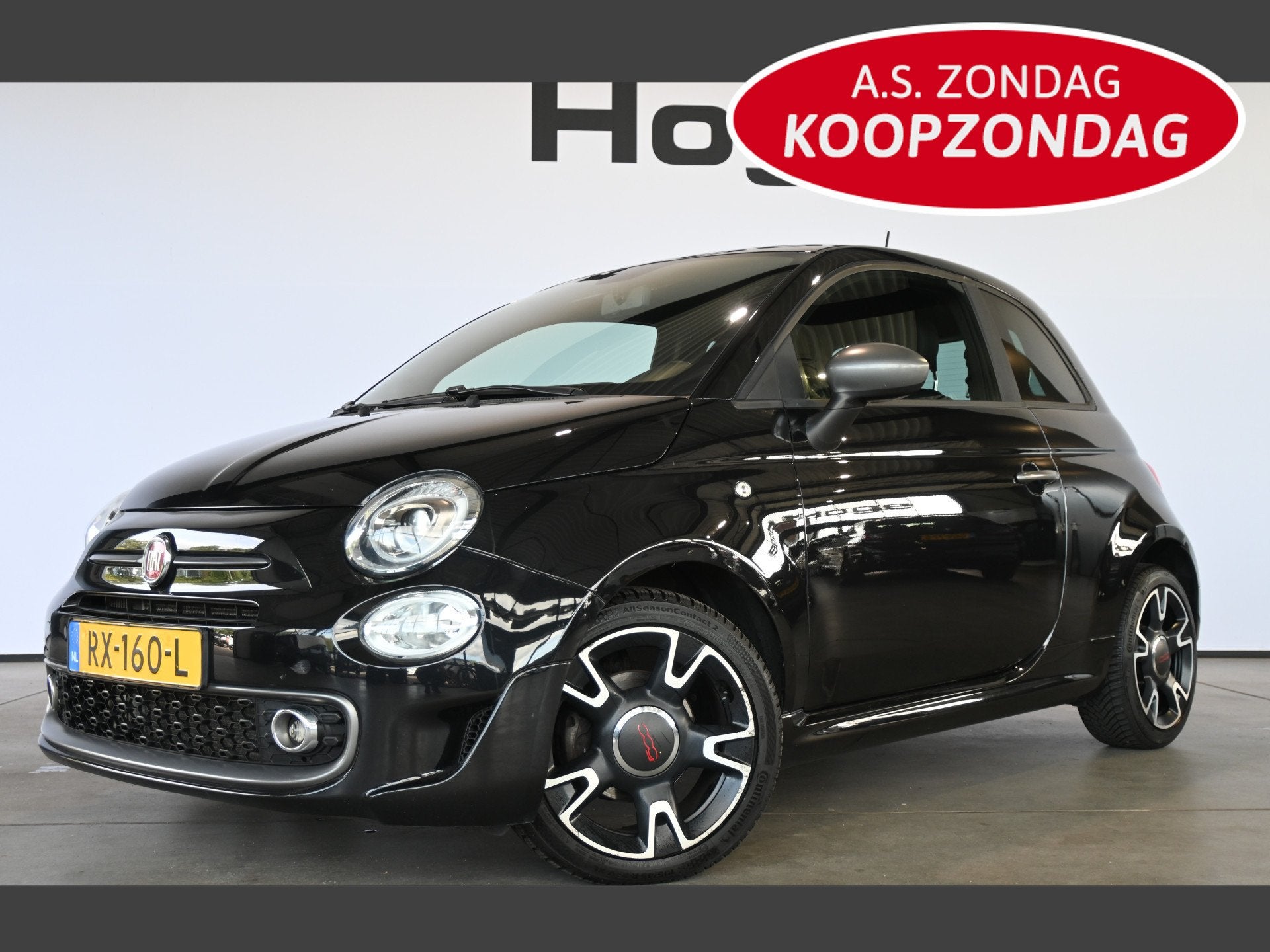 Fiat 500 0.9 TwinAir Turbo Sport Nap! Airco Cruise Navigatie, Auto's, Voorwielaandrijving, Gebruikt, Met garantie (alle), Leder en Stof