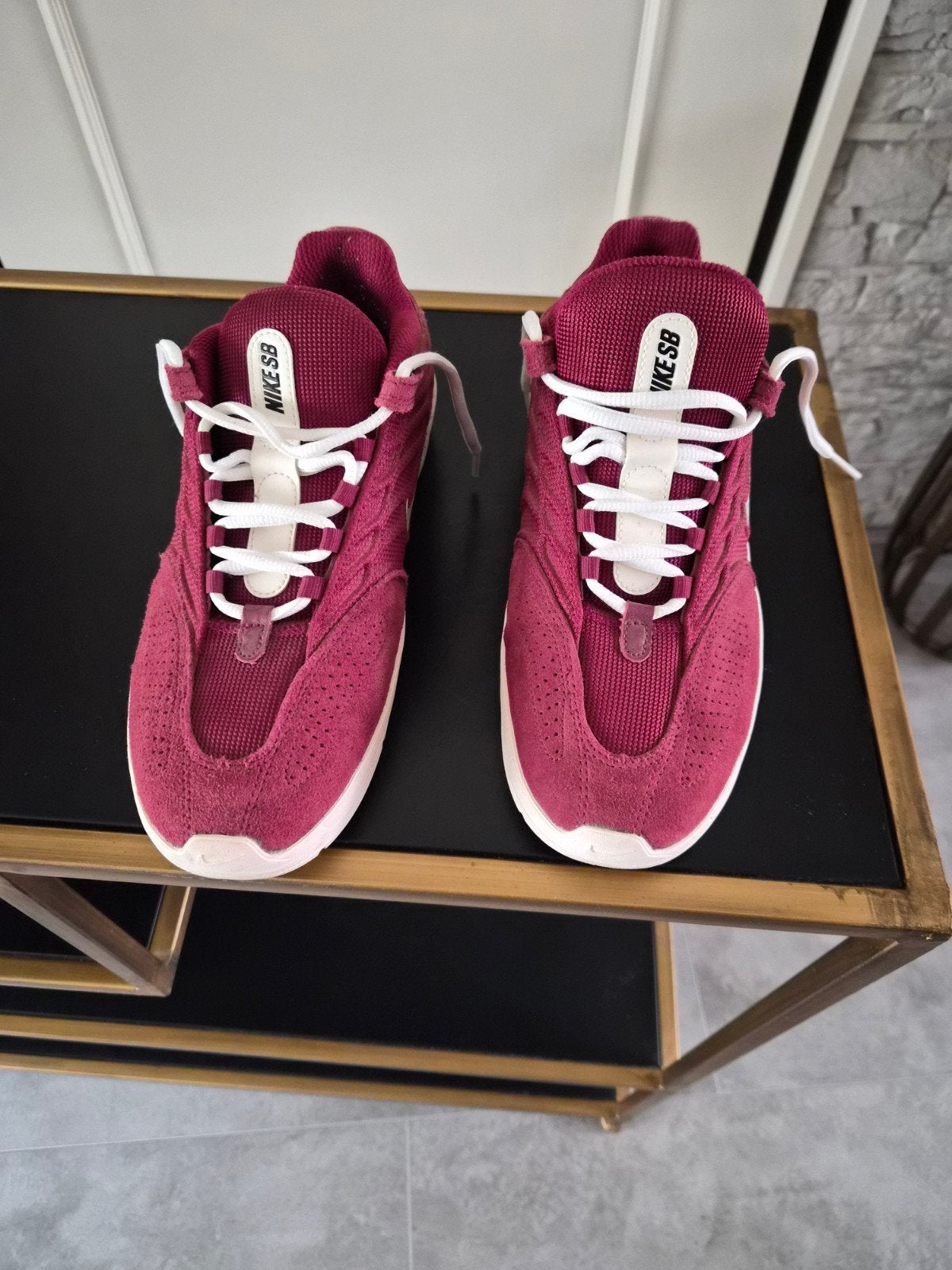 Bordeaux rode Nike sneakers SB maat 42, Ophalen, Zo goed als nieuw, Rood, Sneakers of Gympen