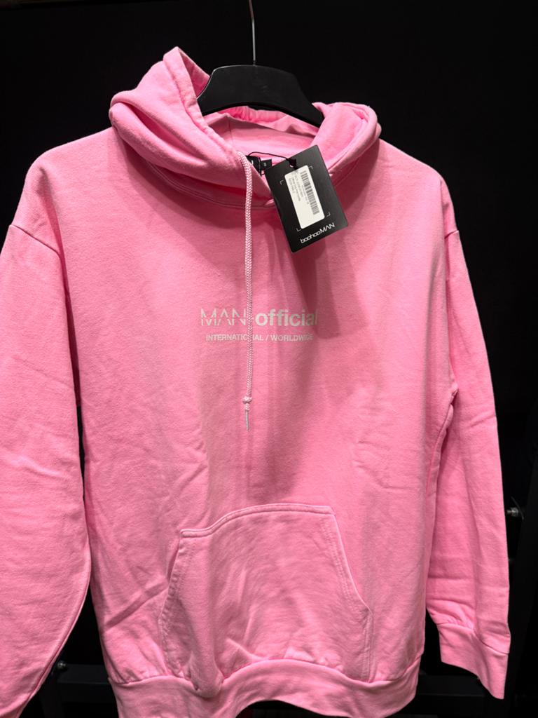 BoohooMAN Roze Hoodie - Nieuw met labels, Verzenden, Nieuw, Maat 46 (S) of kleiner, Roze