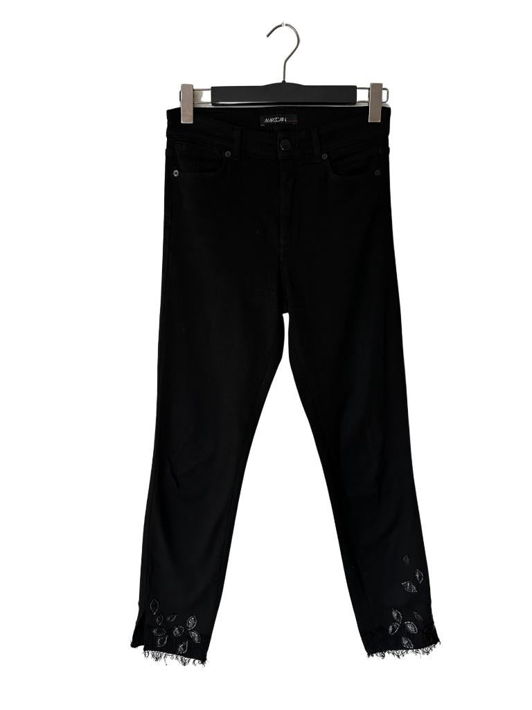 Marc Cain broek M, Kleding | Dames, Zwart, Ophalen of Verzenden, Zo goed als nieuw, Lang