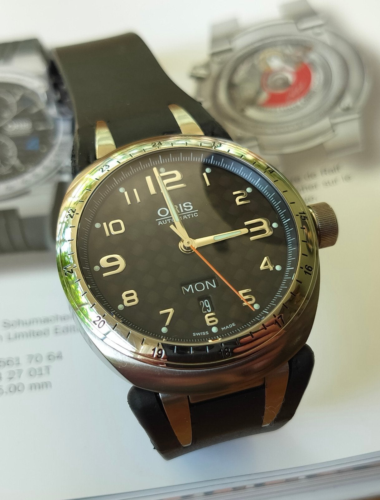 Mooi Oris Big Crown TT3 Titanium Automatic horloge 41 mm, Overige merken, Overige materialen, Gebruikt, Polshorloge