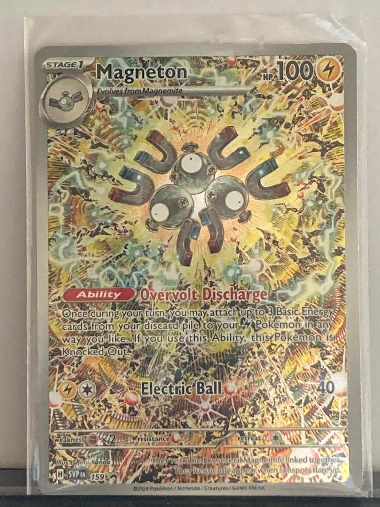 Magneton 159/SVP Pokemon Kaart - Mint Conditie, Ophalen of Verzenden, Nieuw, Losse kaart, Foil