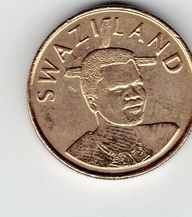 23-1798 Swaziland 1 lilangeni 2002, Postzegels en Munten, Verzenden, Overige landen, Losse munt
